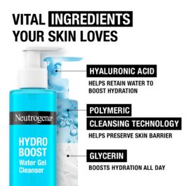 NEUTROGENA HYDRO BOOST WATER GEL CLENSER-200ML