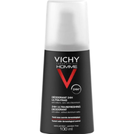 VICHY HOMME DEODORANT SPARY 24HR 100ML